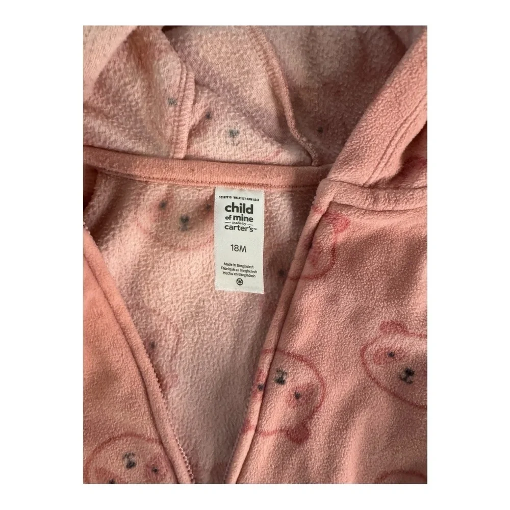 Pink Bear Print Hoodie and Pants Set - Picture 6 of 7